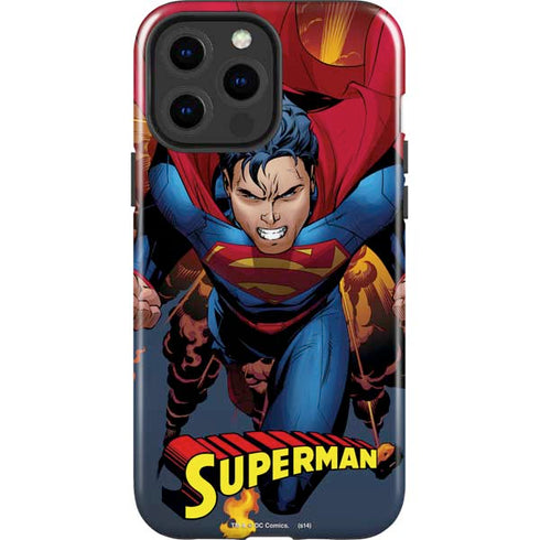 DC Comics Superman Action Flying Pose iPhone 15 Pro Max Impact Case